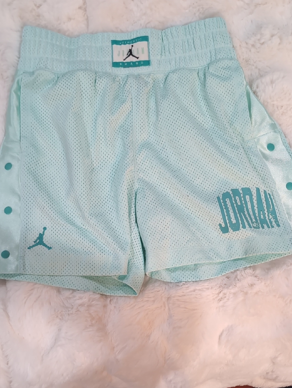 Jordan Kids Mint Mesh Athletic Shorts